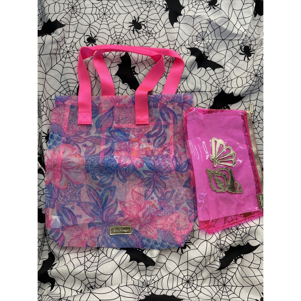 Floral Print LILLY PULITZER Mesh Tote Bag H19